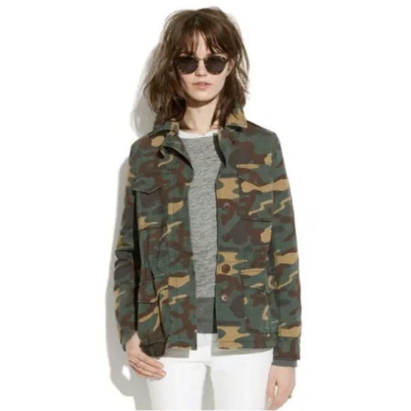 Madewell Outbound camo military light jacket fall layering size S - Picture 1 of 4